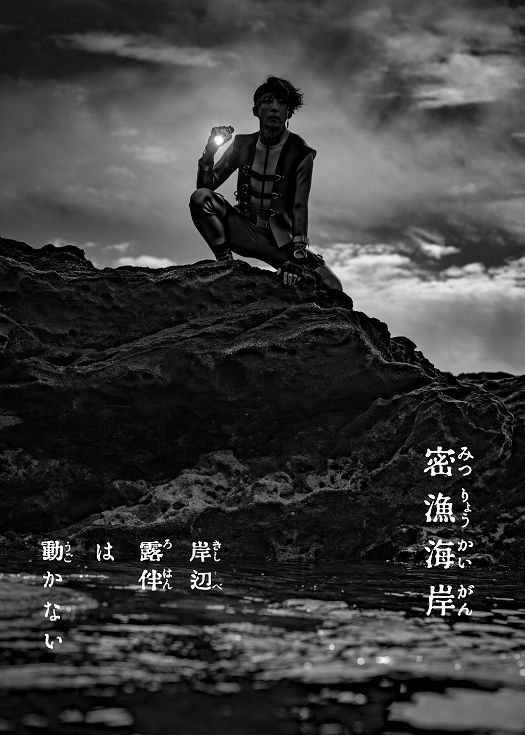 岸边露伴一动不动 密漁海岸